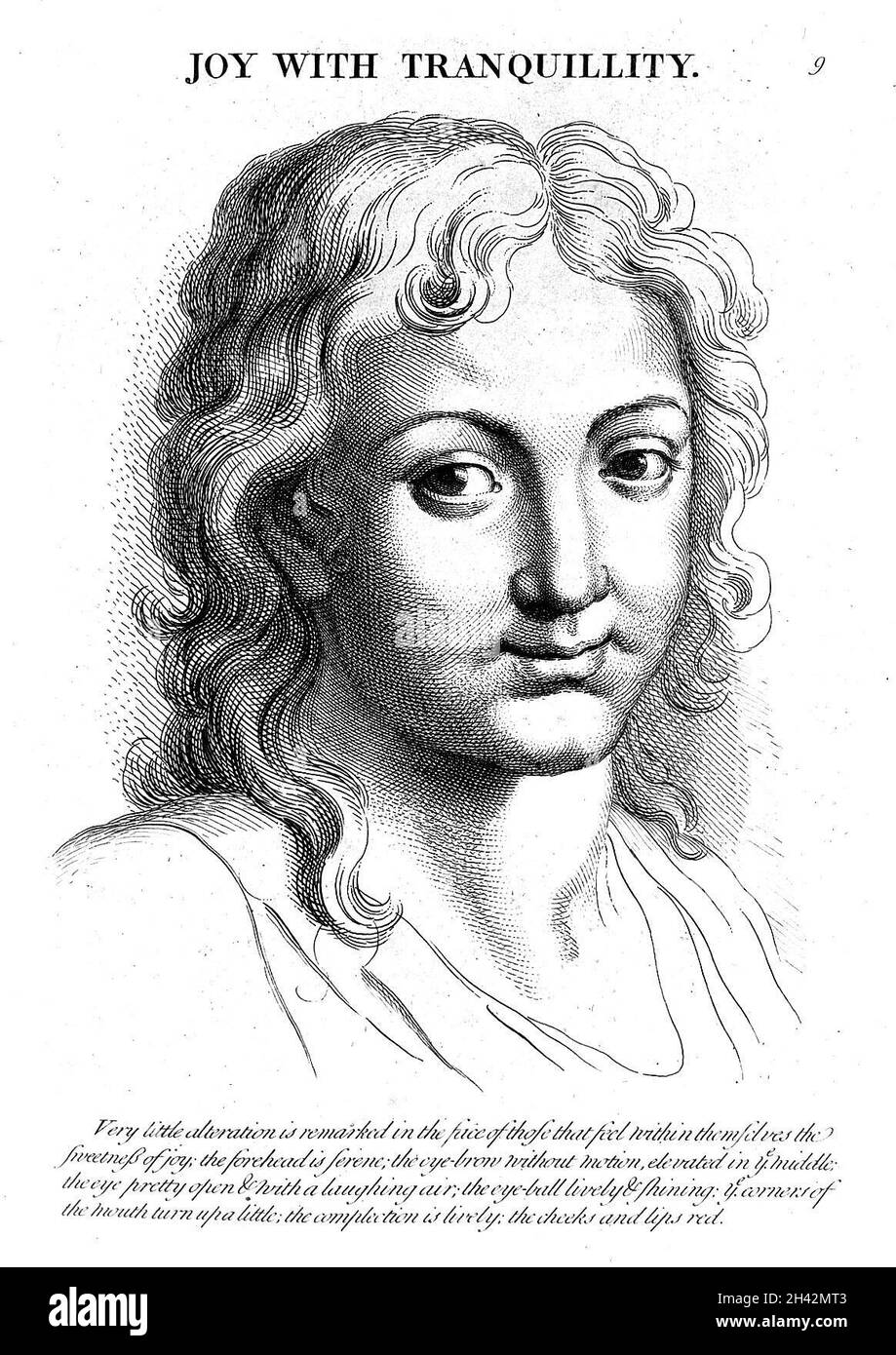 « Joy... » du Brun, Heads.Représentant les diverses passions de l'âme..., vers 1760 Banque D'Images