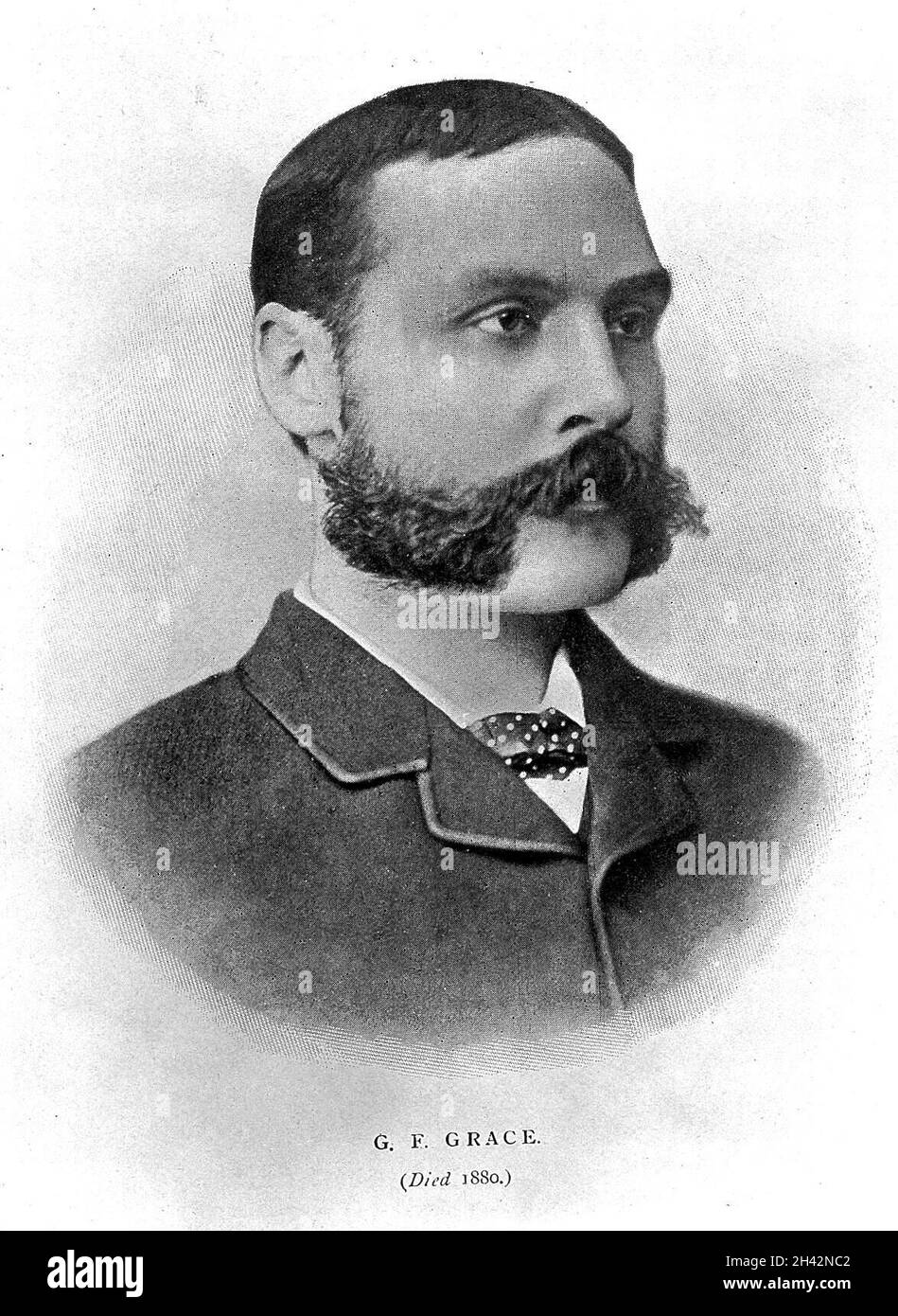 Portrait de George Frederick Grace, frère de W.G.Grâce Banque D'Images