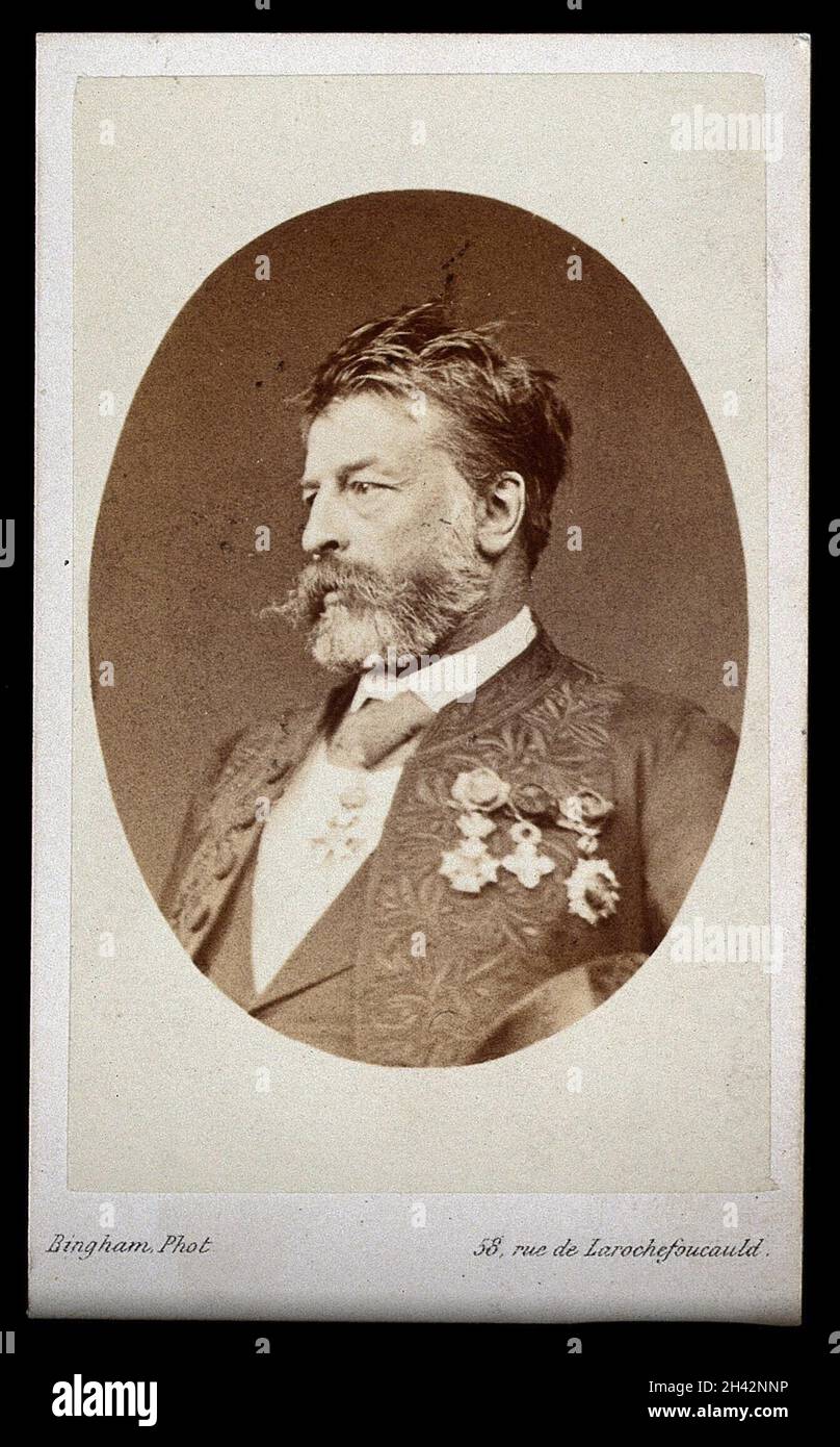 Jean-Louis Ernest Meissonier.Photographie de Bingham. Banque D'Images