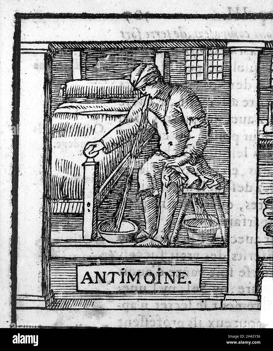 Annibal Barlet ; émétique de l'antimoine Banque D'Images