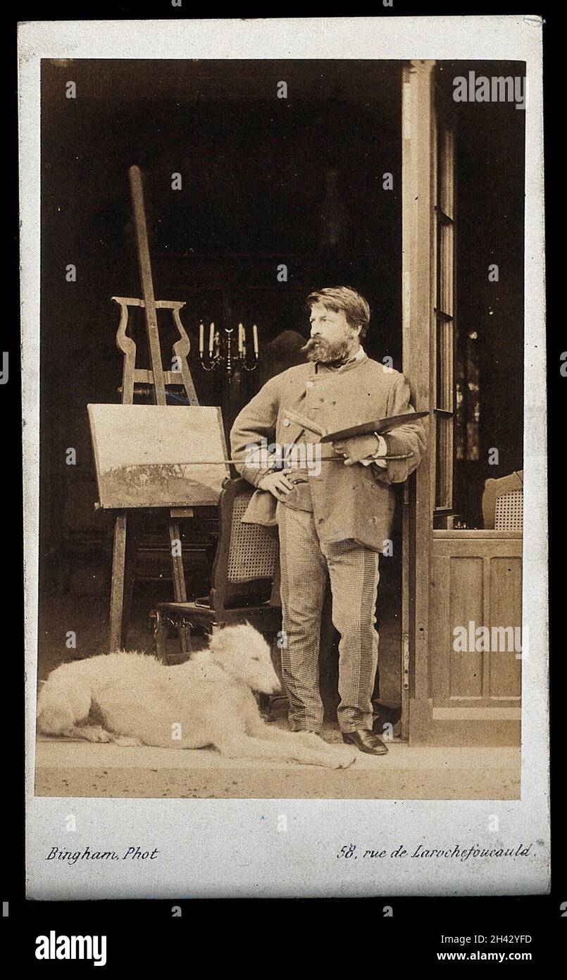 Jean-Louis Ernest Meissonier.Photographie de Bingham. Banque D'Images