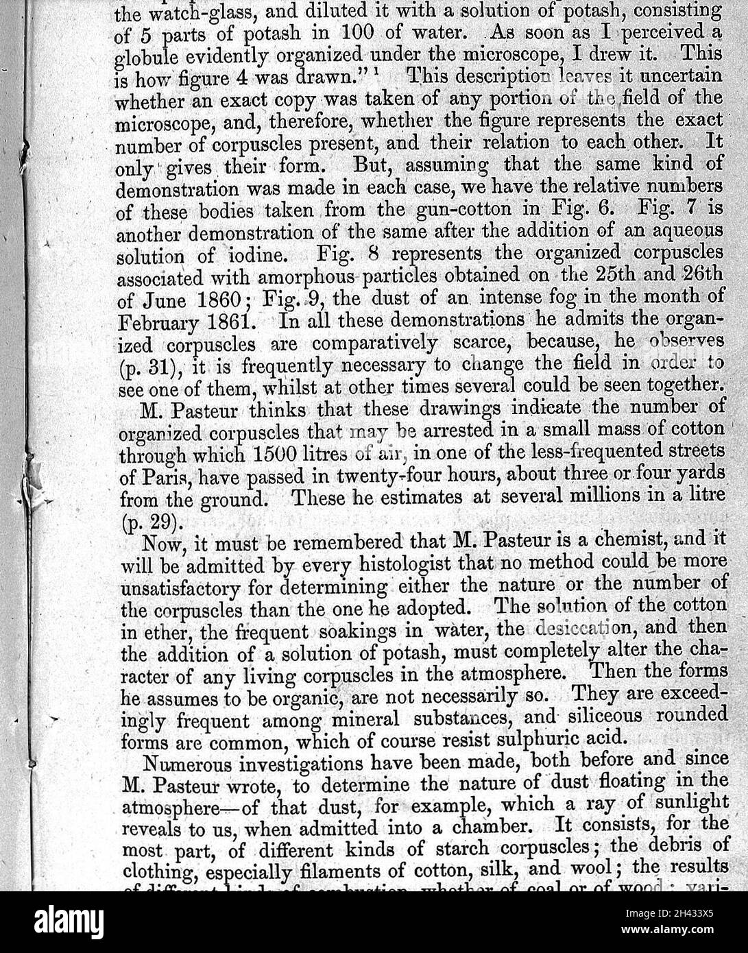 Texte sur la bactériologie Banque D'Images