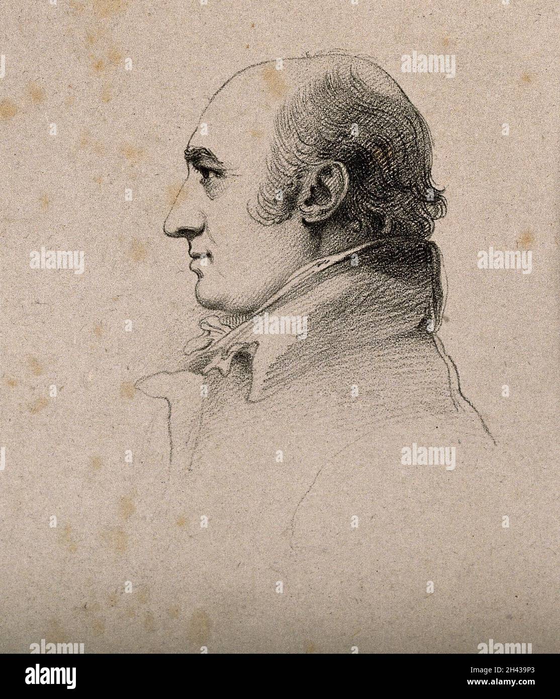 William Hyde Wollaston.Lithographie de R. J. Lane, 1827, d'après Sir F. Chantrey. Banque D'Images