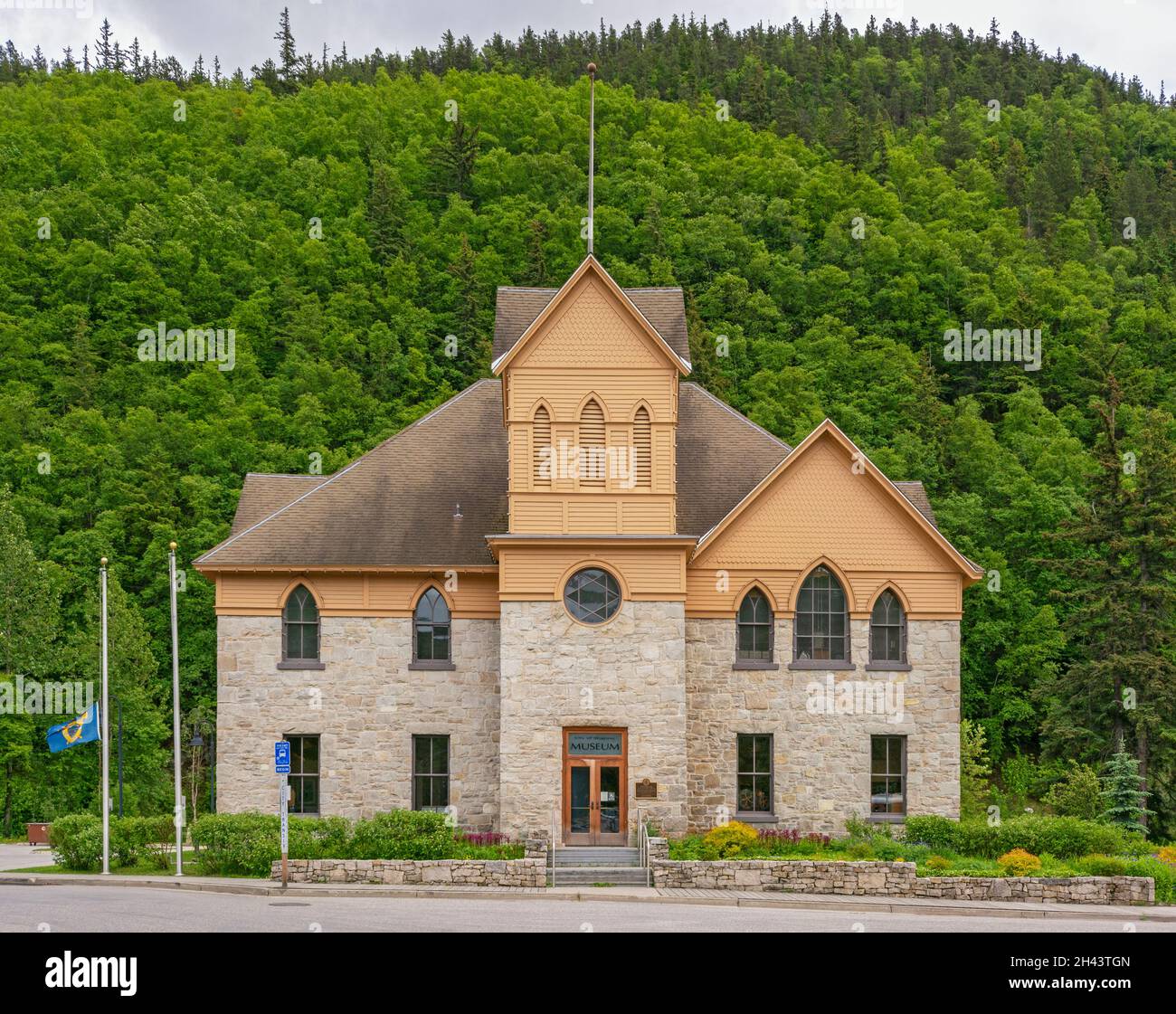 Alaska, Musée Skagway, extérieur Banque D'Images