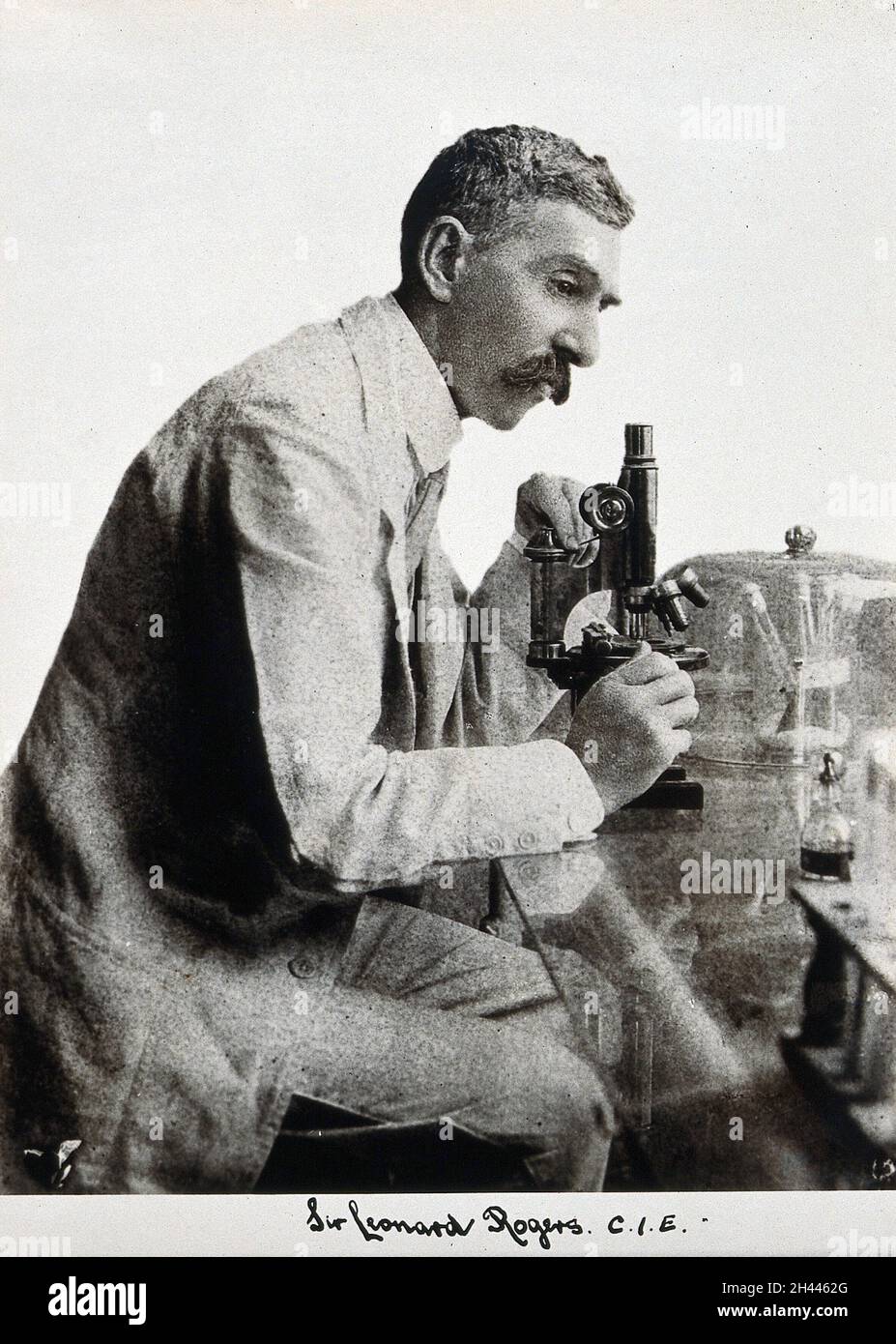 Sir Leonard Rogers.Photographie. Banque D'Images