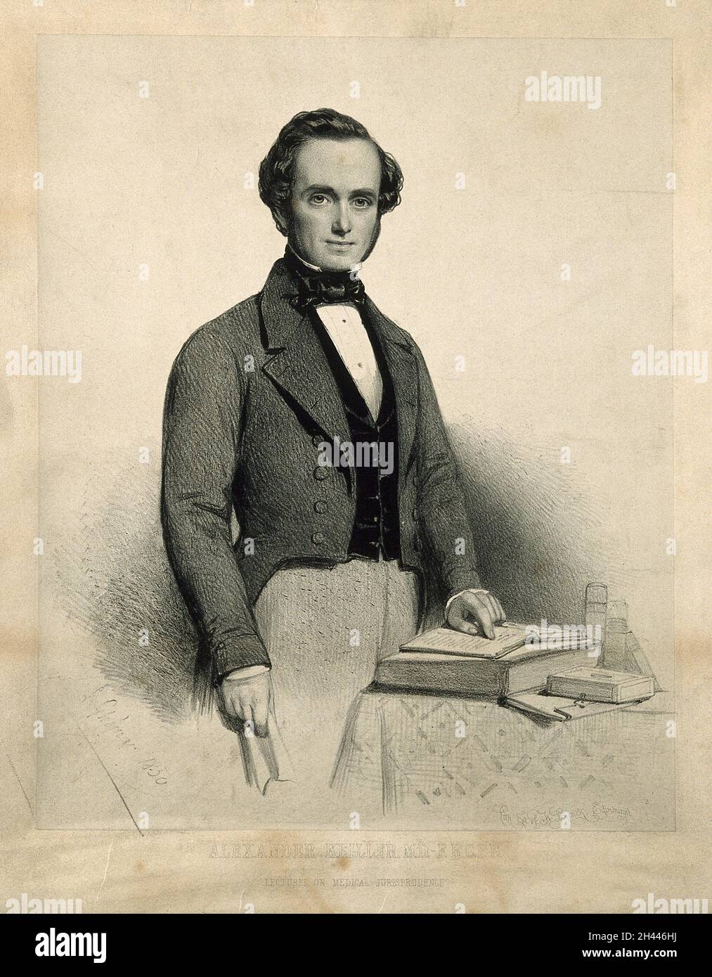 Alexander Keiller.Lithographie par L. J. Ghémar, 1850. Banque D'Images