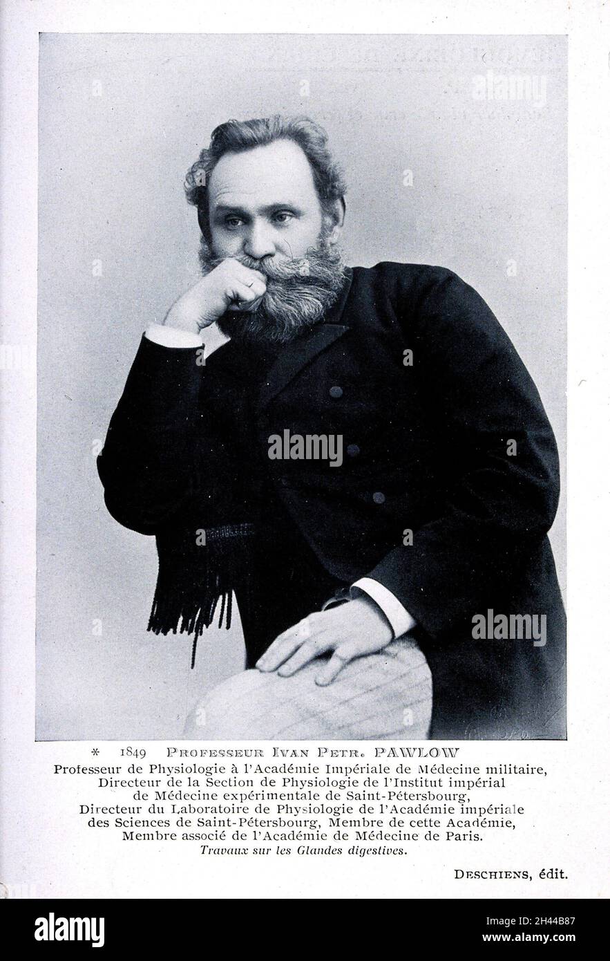Ivan Petrovich Pavlov.Photographie de Deschiens. Banque D'Images