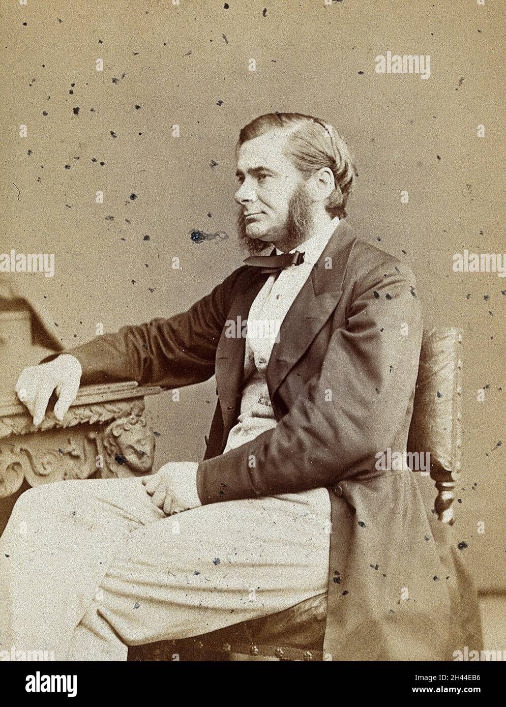 Thomas Henry Huxley.Photographie d'Ernest Edwards, 1868. Banque D'Images