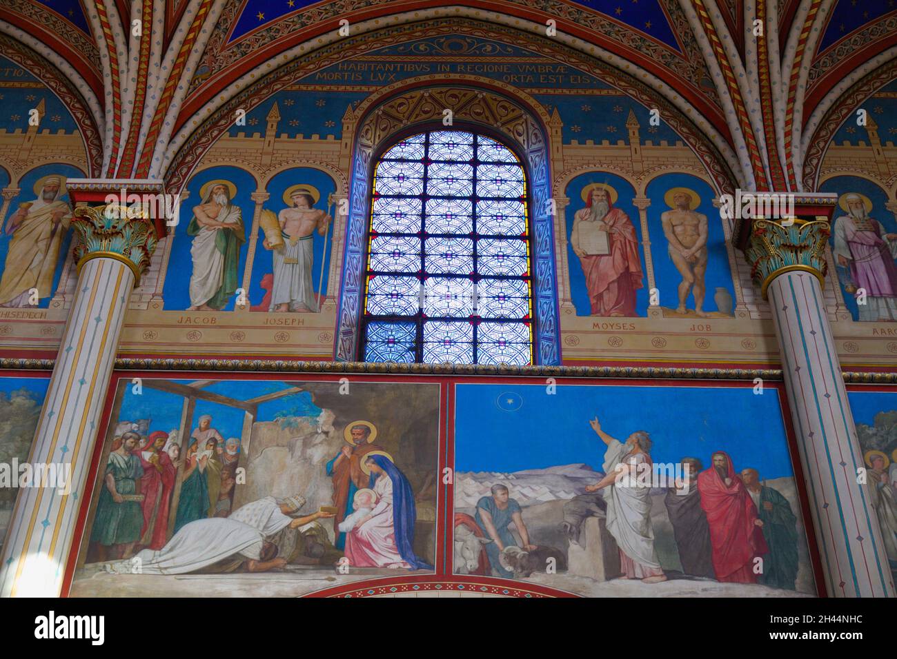 France, Paris, St-Germain-des-Prés, église, intérieur, Banque D'Images