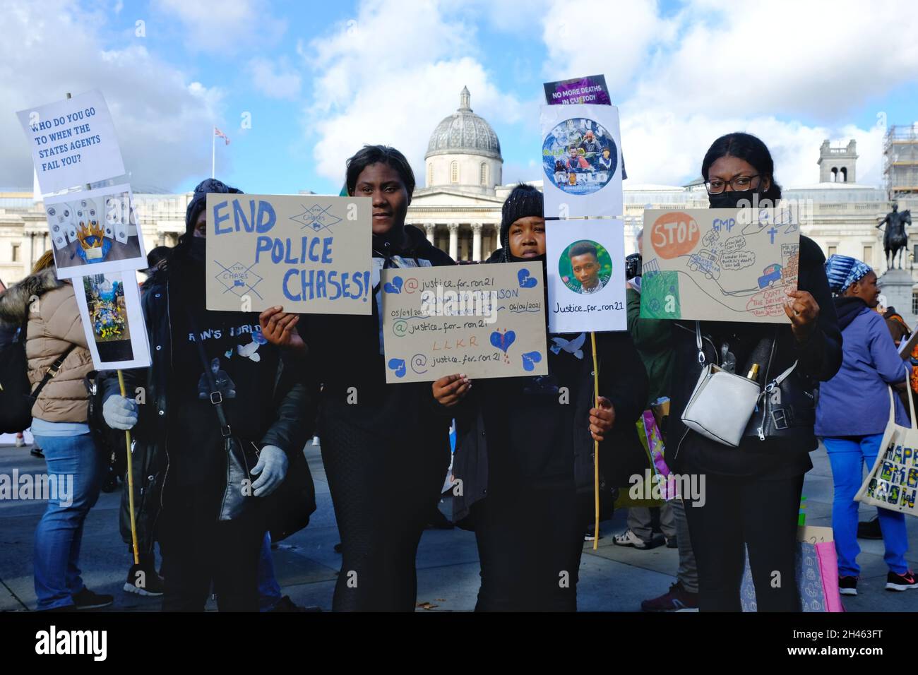 Londres, Royaume-Uni.La marche annuelle de la campagne des amis et de la famille Unis a lieu pour rappeler tous ceux qui sont morts en garde à vue et en soins psychiatriques. Banque D'Images