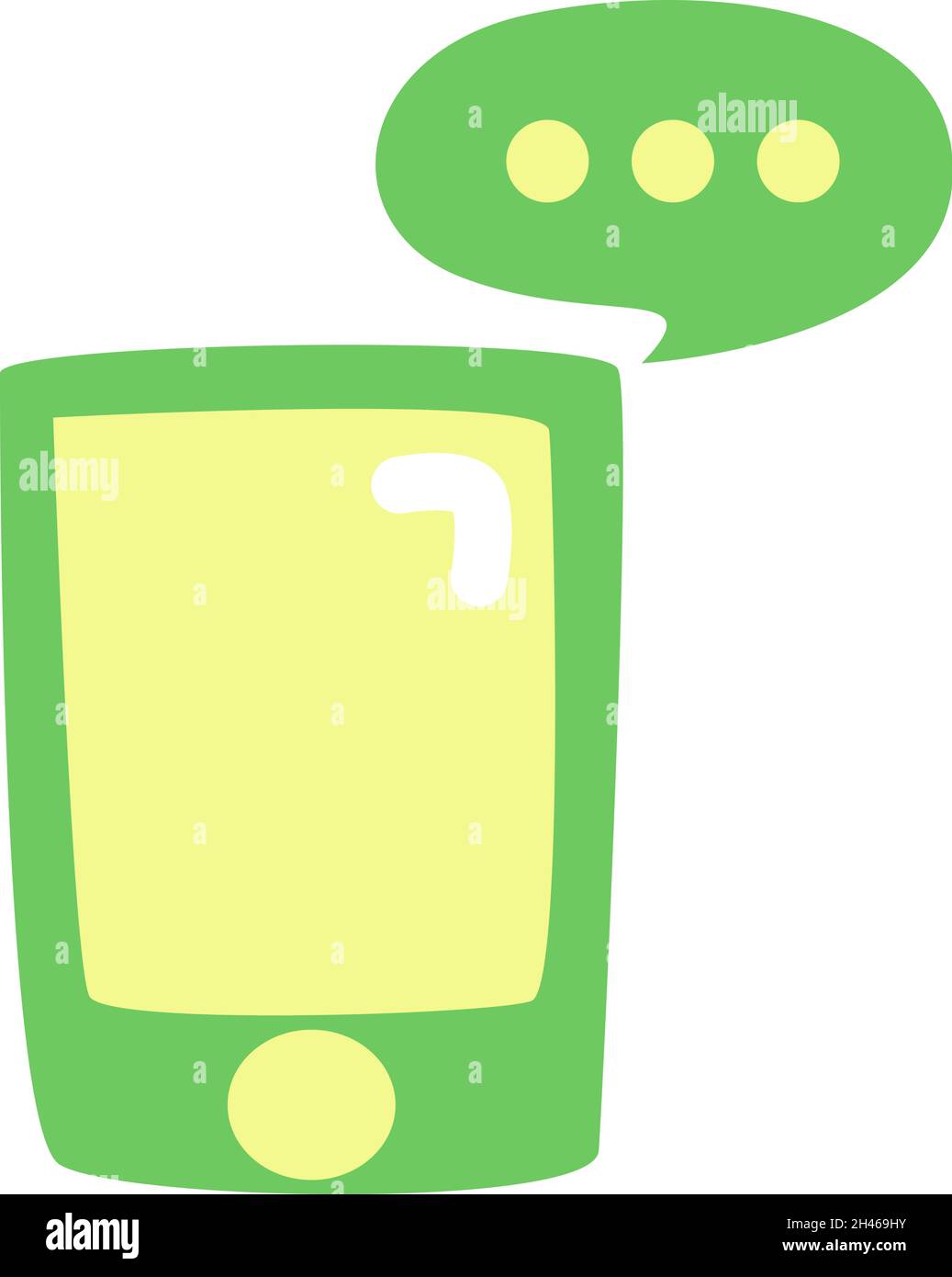 Message vert, illustration, vecteur, sur fond blanc. Illustration de Vecteur