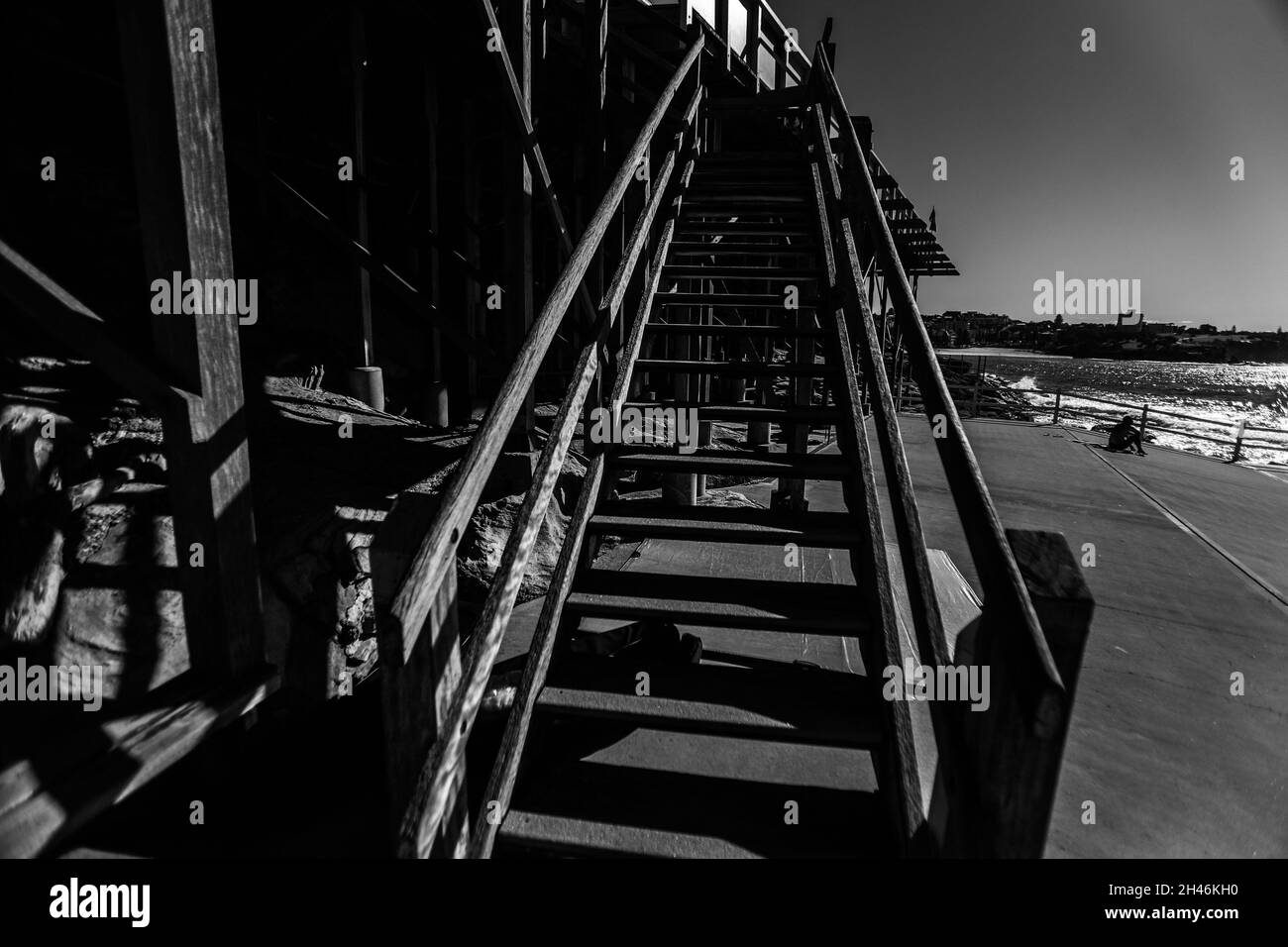 Piscines de Bronte Beach et surf Banque D'Images