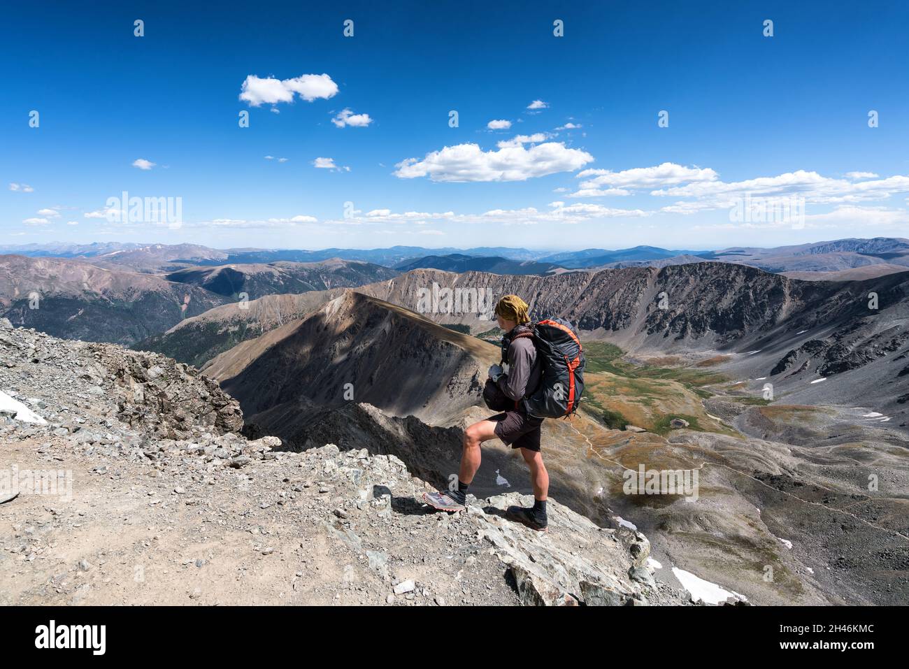 Randonnée dans les sommets de Grays et Torreys, Keystone, Colorado, États-Unis Banque D'Images
