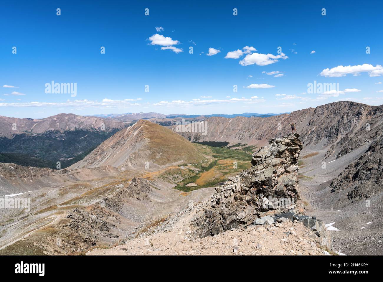 Randonnée dans les sommets de Grays et Torreys, Keystone, Colorado, États-Unis Banque D'Images