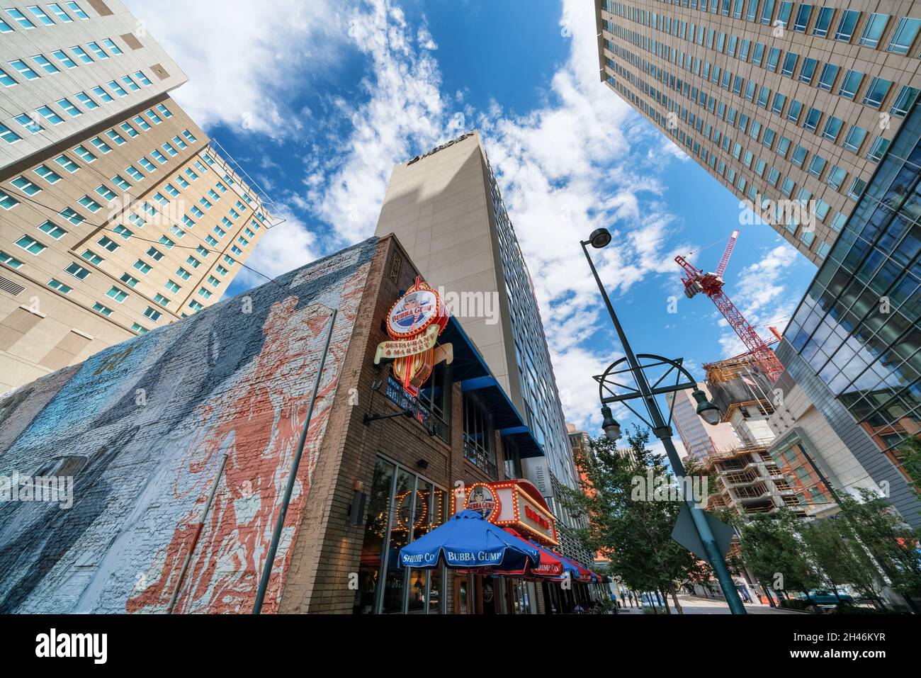 Œuvres d'art murales à Denver, Colorado, États-Unis Banque D'Images