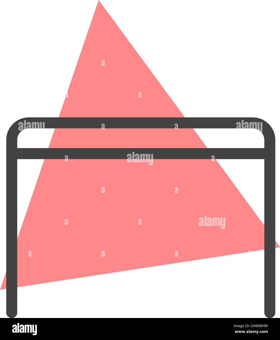 Table de cuisine rouge, illustration, vecteur, sur fond blanc. Illustration de Vecteur