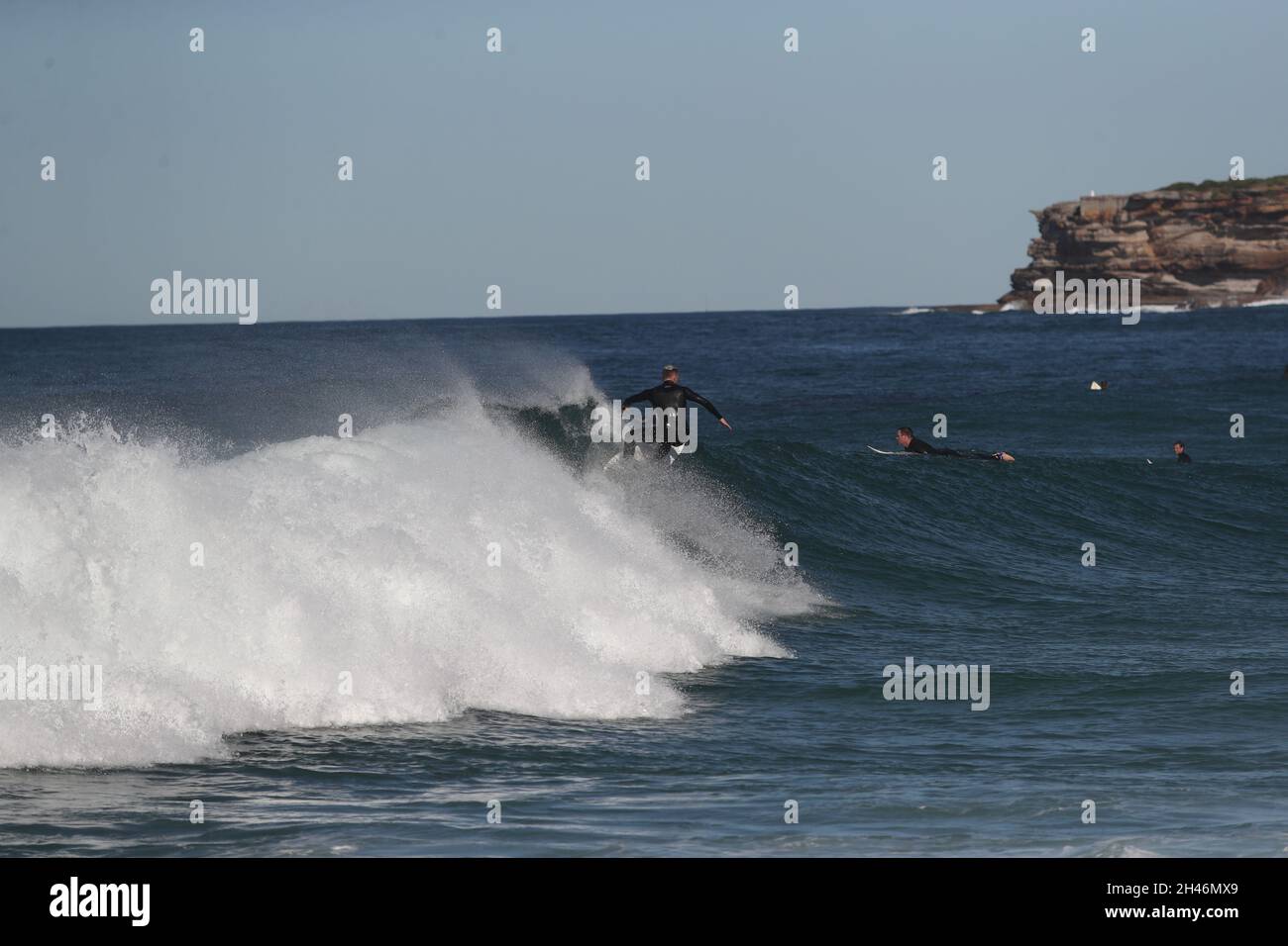 Piscines de Bronte Beach et surf Banque D'Images