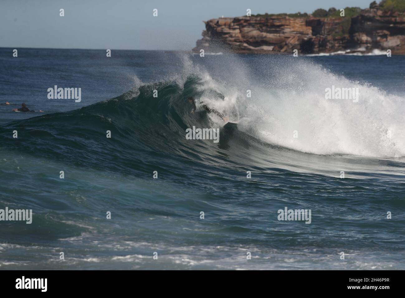 Piscines de Bronte Beach et surf Banque D'Images