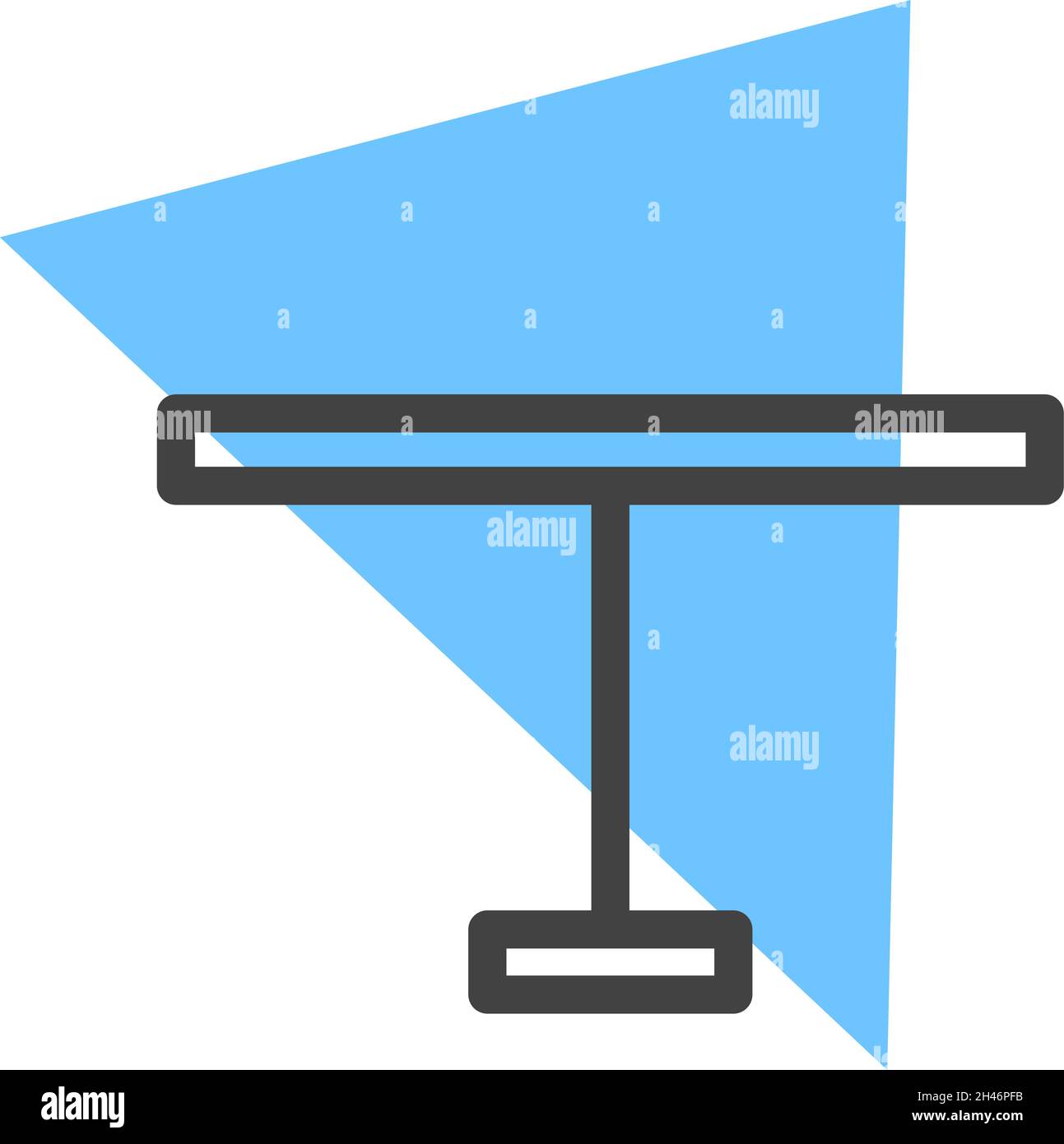 Table de cuisine bleue, illustration, vecteur, sur fond blanc. Illustration de Vecteur