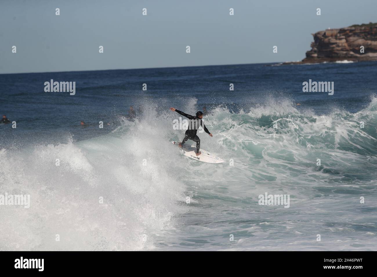 Piscines de Bronte Beach et surf Banque D'Images
