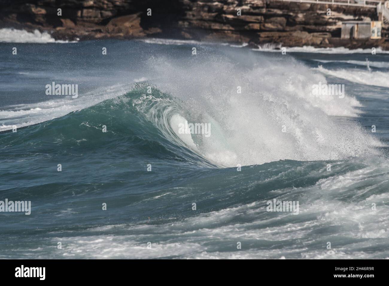 Piscines de Bronte Beach et surf Banque D'Images
