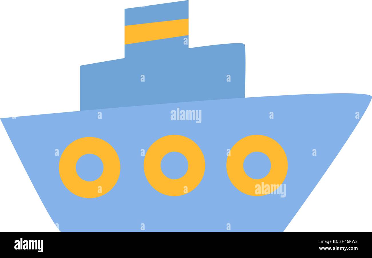 Logistique navire, illustration, vecteur, sur fond blanc. Illustration de Vecteur