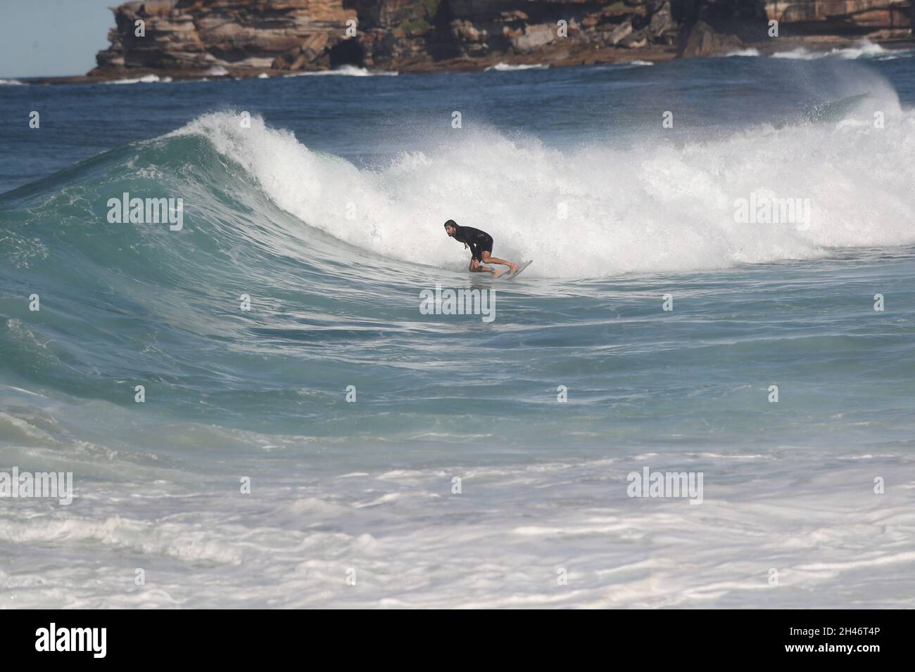 Piscines de Bronte Beach et surf Banque D'Images