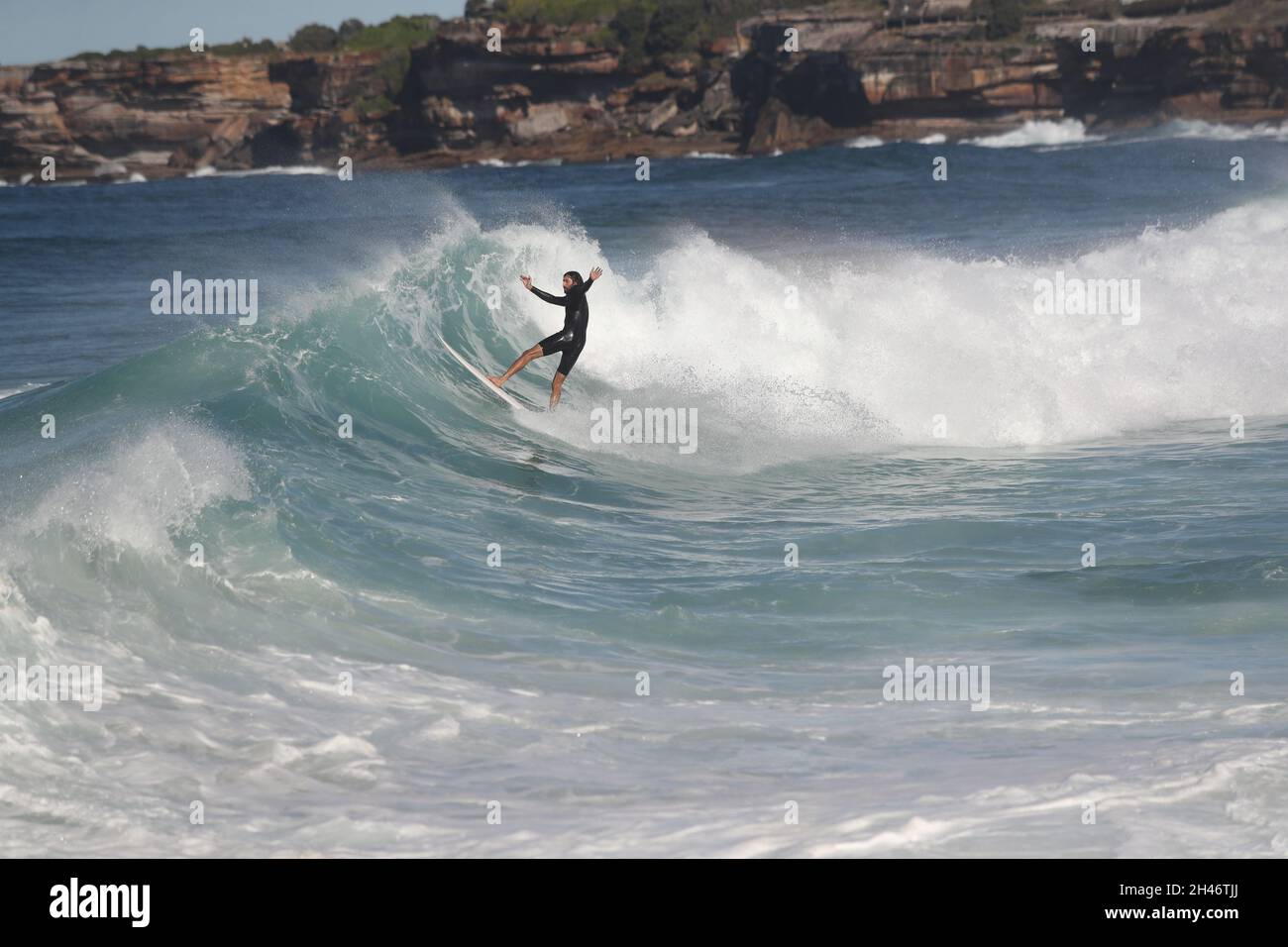Piscines de Bronte Beach et surf Banque D'Images