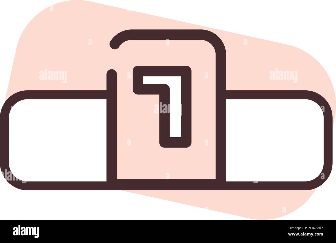 Podium du gagnant, illustration, vecteur, sur fond blanc. Illustration de Vecteur