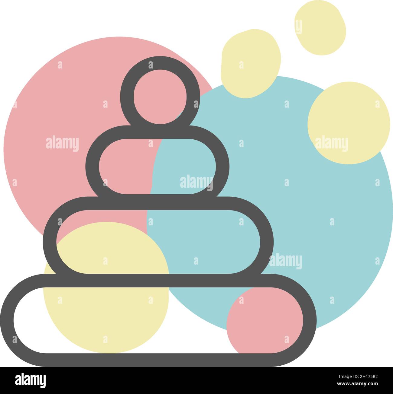 Jouet pour bébé, illustration, vecteur, sur fond blanc. Illustration de Vecteur