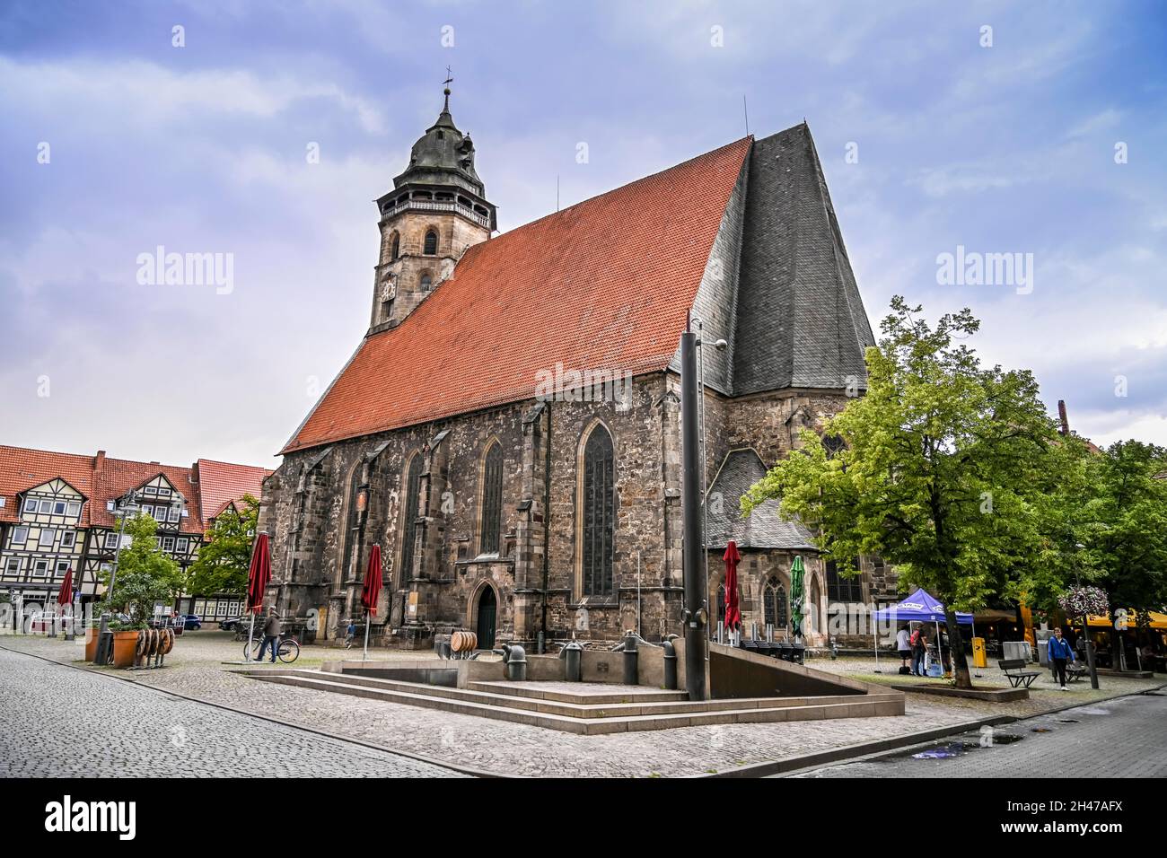 Kirche St. Blasius, Hannoversch Münden, Niedersachsen, Allemagne Banque D'Images