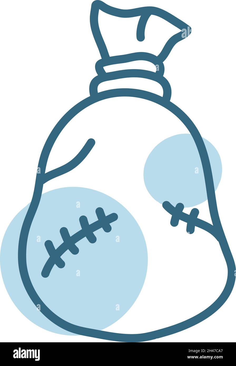 Sac poubelle, illustration, vecteur, sur fond blanc. Illustration de Vecteur