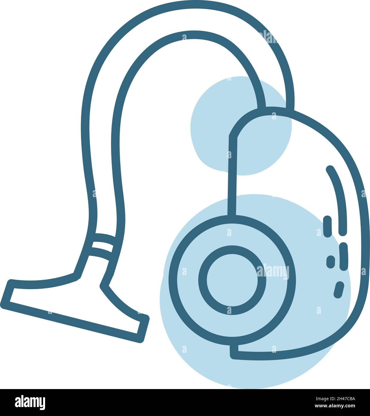 Aspirateur, illustration, vectoriel, sur fond blanc. Illustration de Vecteur