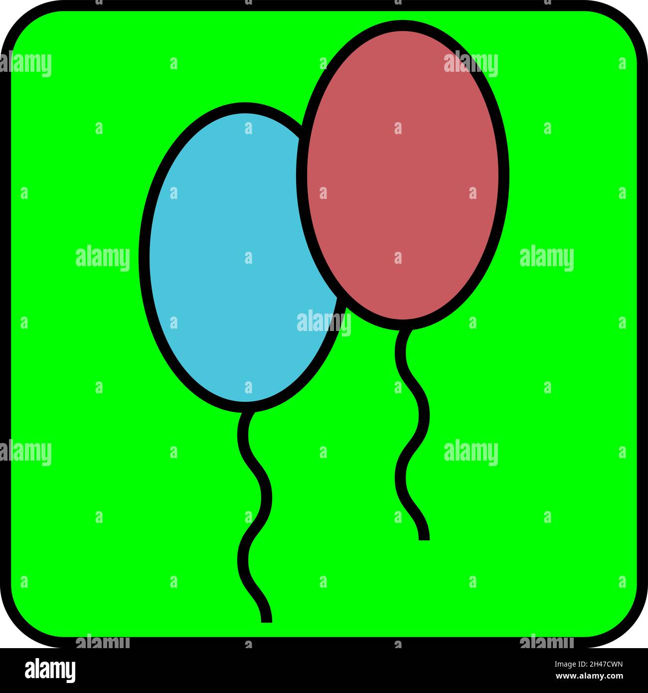 Bulles rouges et bleues, illustration, vecteur, sur fond blanc. Illustration de Vecteur