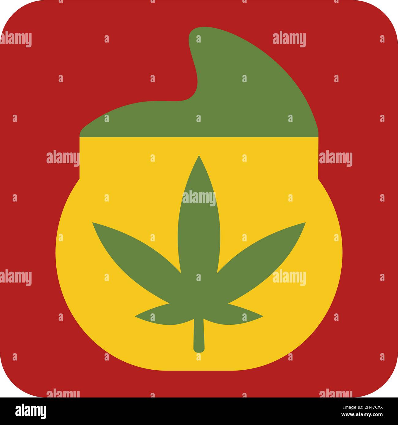 Produit de beauté Canabis, illustration, vecteur, sur fond blanc. Illustration de Vecteur