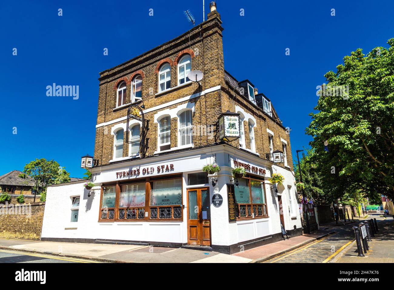Extérieur du pub Turners Old Star à Wapping, Londres, Royaume-Uni Banque D'Images