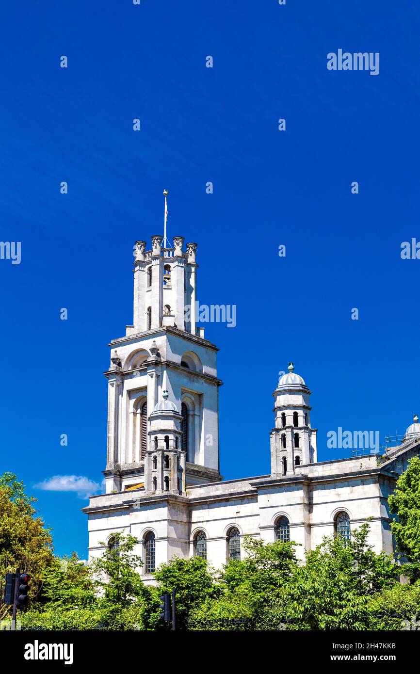 Église Saint-Georges du XVIIIe siècle à l'est par Nicholas Hawksmoor , Shadwell, Londres, Angleterre, Royaume-Uni Banque D'Images