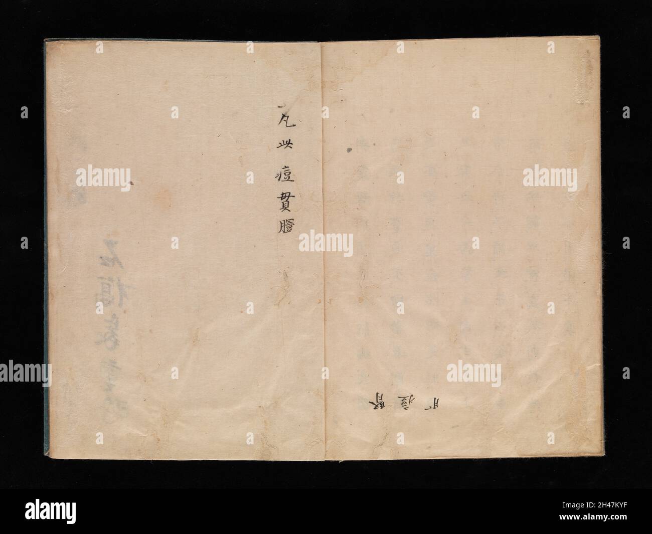 Manuscrit japonais sur la variole, c.1720 Banque D'Images