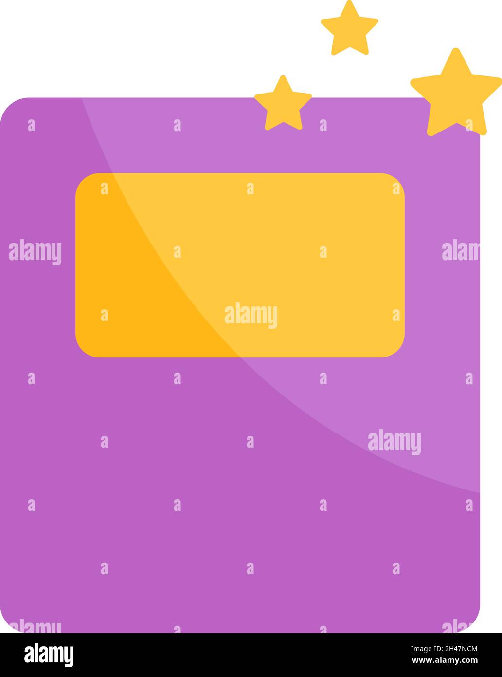 Livre magique, illustration, vecteur, sur fond blanc. Illustration de Vecteur