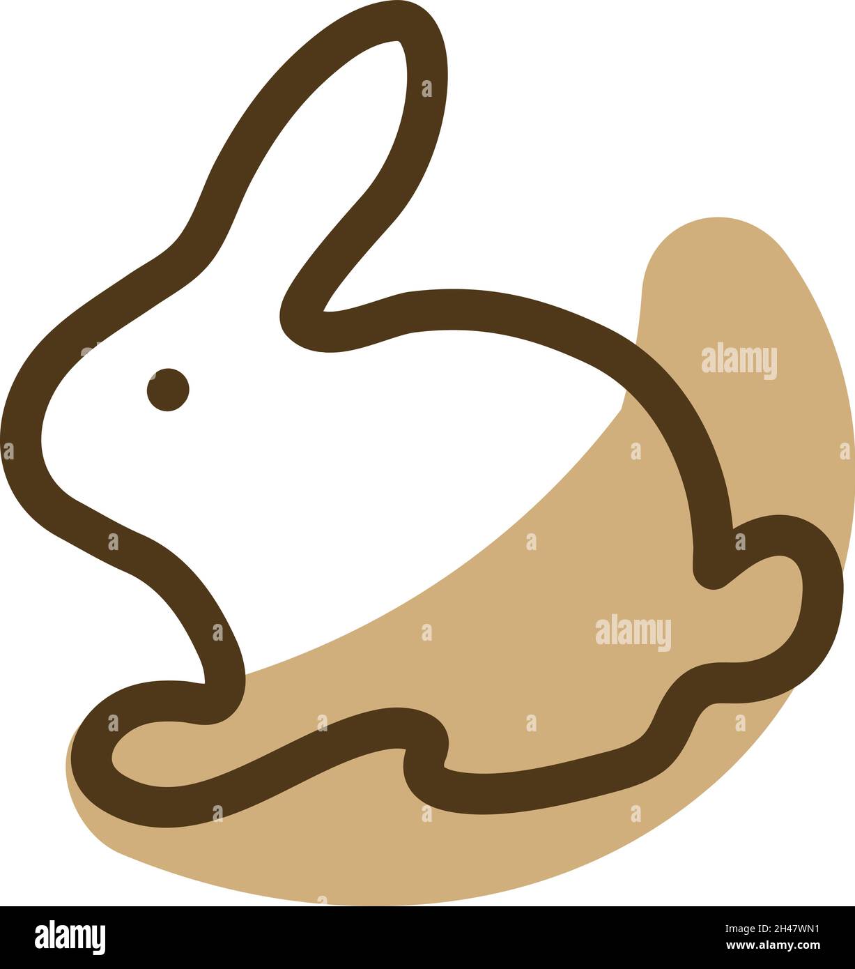 Lapin PET, illustration, vecteur, sur fond blanc. Illustration de Vecteur