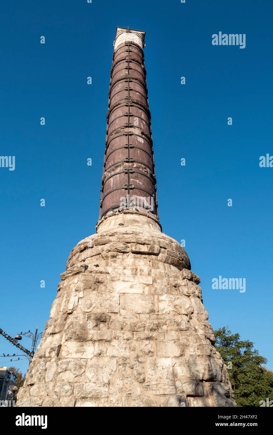 Istanbul, ancienne colonne de Constantine Banque D'Images
