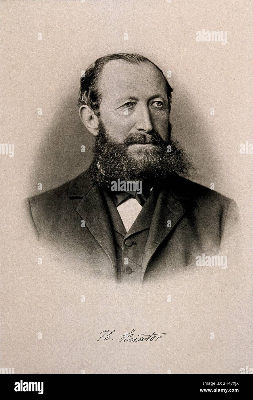 Sénateur Hermann.Photogravure. Banque D'Images