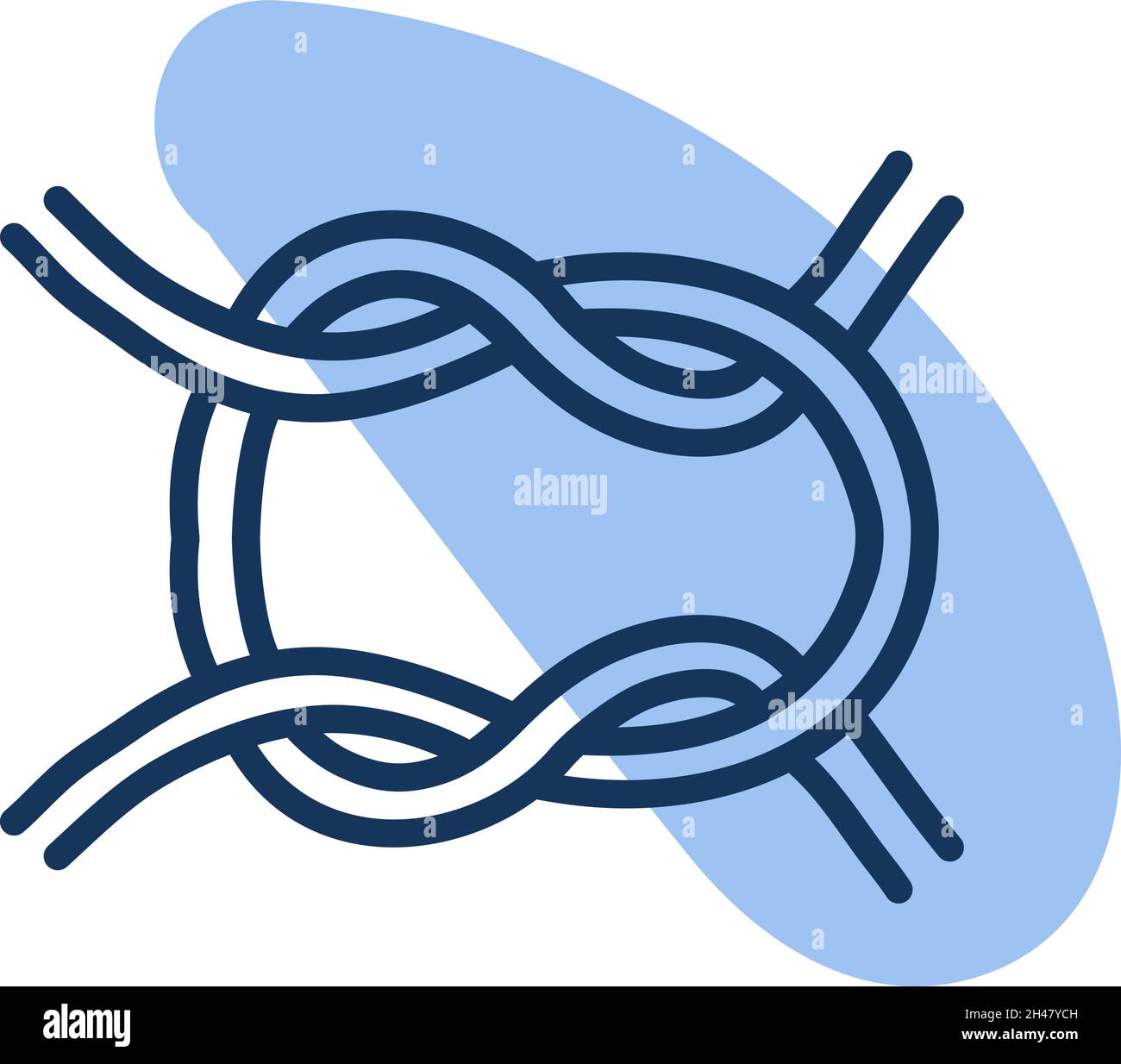 Nœud de marins, illustration, vecteur, sur fond blanc. Illustration de Vecteur