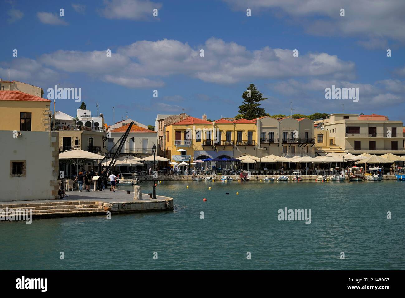 Venezianischer Hafen, Rethymno, Kreta, Griechenland Banque D'Images