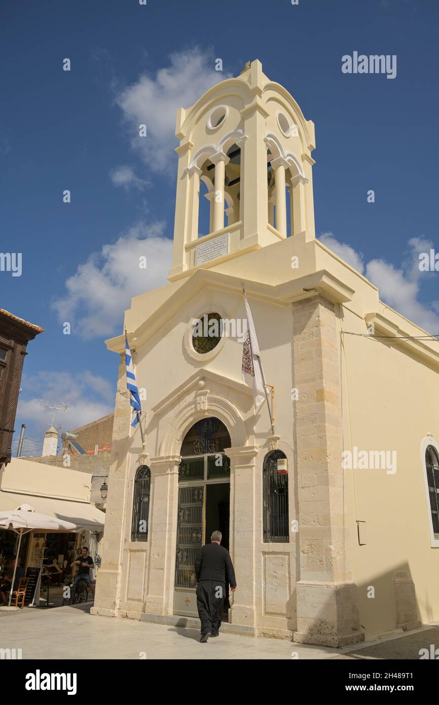 Kirche unserer Dame der Engel, Rethymno, Kreta, Griechenland Banque D'Images