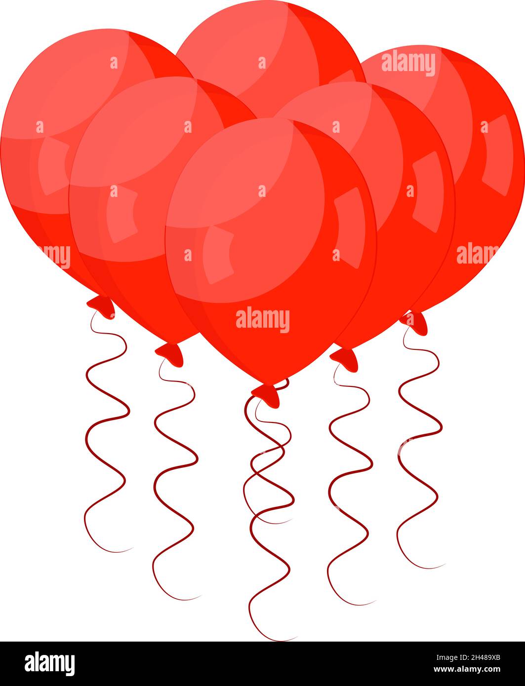 Bulles rouges, illustration, vecteur sur fond blanc. Illustration de Vecteur