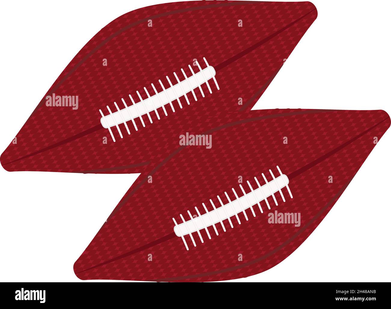 Ballon de football américain, illustration, vecteur sur fond blanc. Illustration de Vecteur