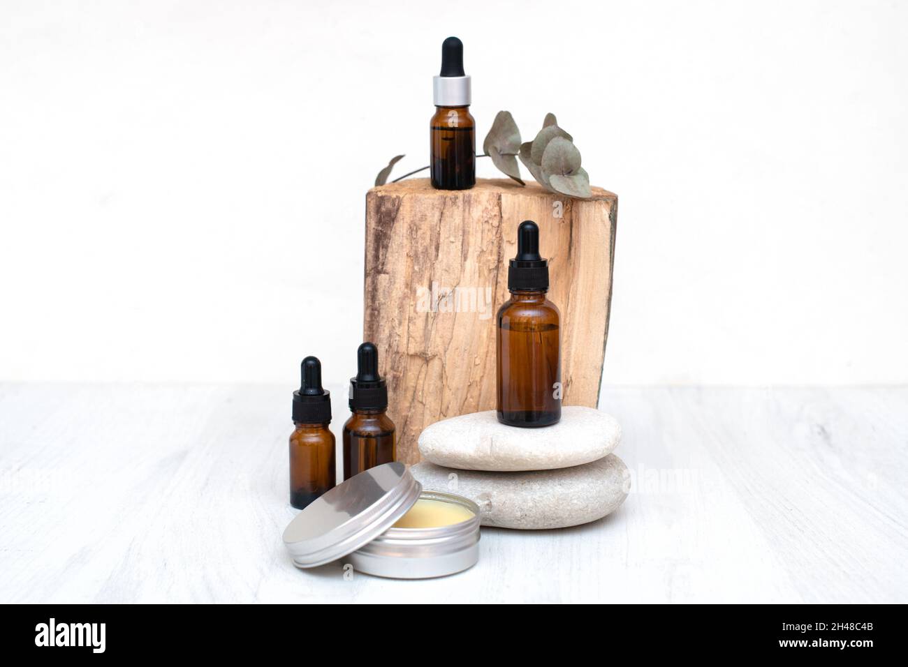 Cosmétiques naturels et produits biologiques pour les soins de spa et de détente pour les soins aux femmes.Produits de soins pour la peau. Banque D'Images