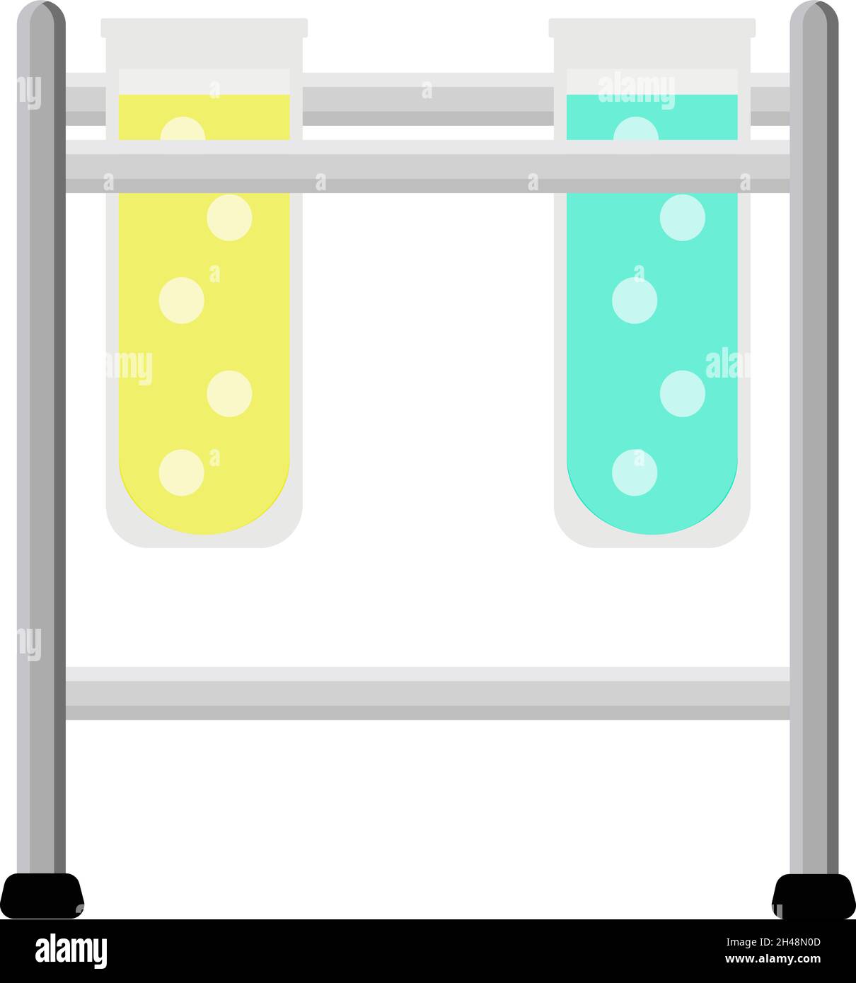 Expérience chimique, illustration, vecteur sur fond blanc. Illustration de Vecteur