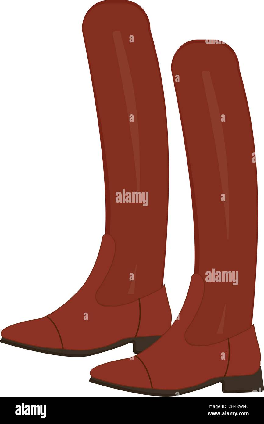 Chaussures d'équitation, illustration, vecteur sur fond blanc. Illustration de Vecteur